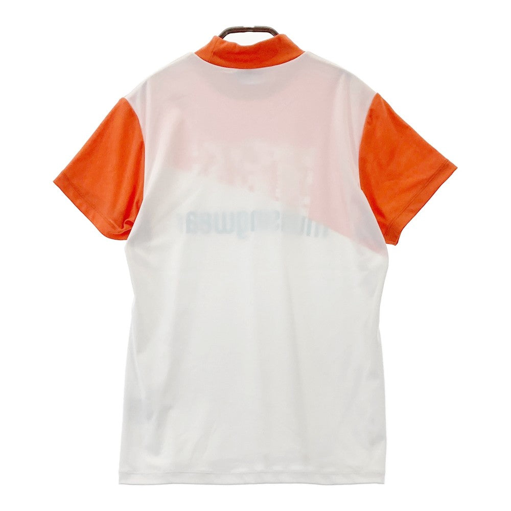 MUNSING WEAR 먼싱웨어 MGWRJA05 하이넥 반팔 티셔츠 화이트 계열 L