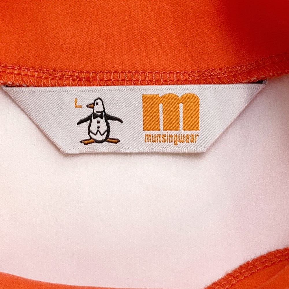 MUNSING WEAR 먼싱웨어 MGWRJA05 하이넥 반팔 티셔츠 화이트 계열 L