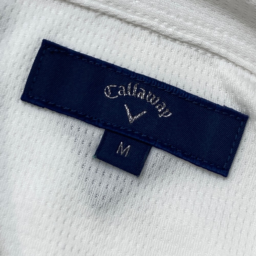 CALLAWAY キャロウェイ  半袖ポロシャツ ボタンダウン  ホワイト系 M