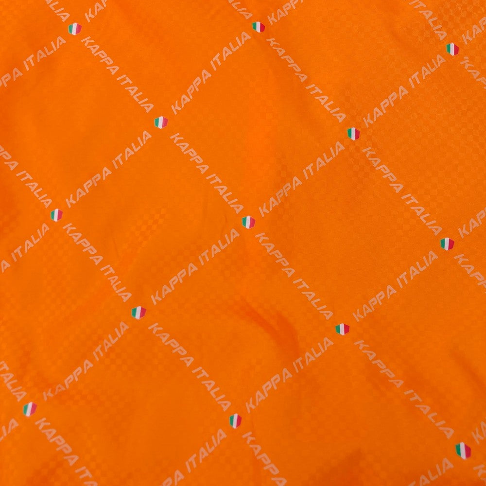 KAPPA GOLF カッパゴルフ  裏メッシュ ナイロンブルゾン 総柄 オレンジ系 M