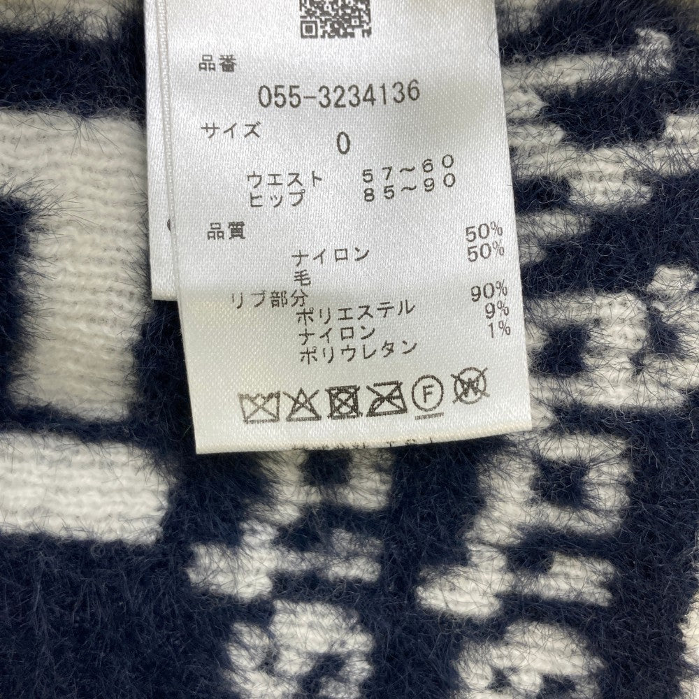 PEARLY GATES パーリーゲイツ ; 2023年モデル ジャガード ニットスカート 総柄 ホワイト系 0