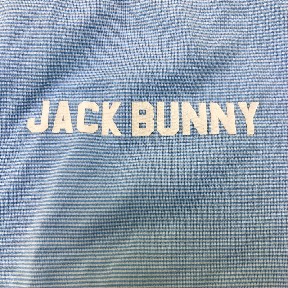JACK BUNNY ジャックバニー  Vネック インナー 長袖 Tシャツ ボーダー柄 ブルー系 6