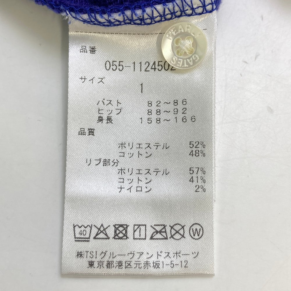 PEARLY GATES 파를리게이츠  반팔 폴로 원피스 로고 프린트  네이비 계열 1