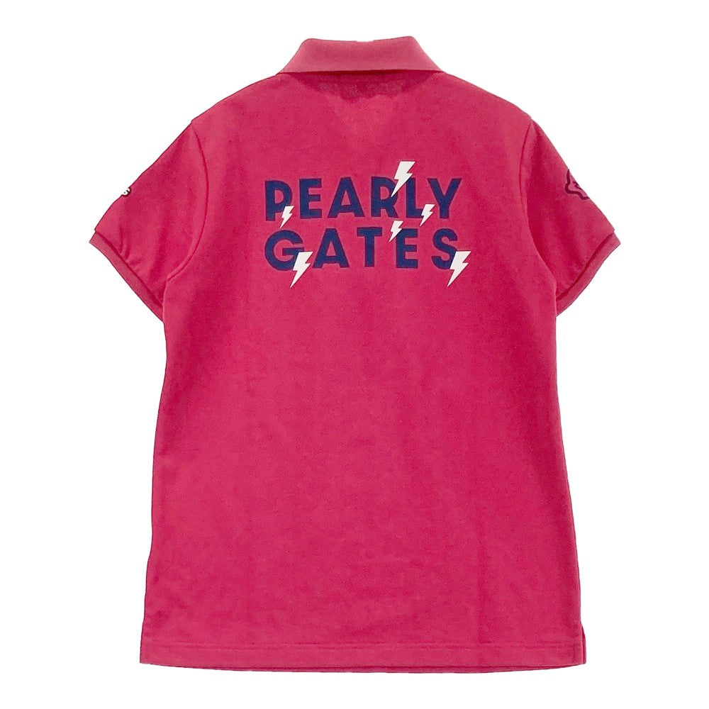 PEARLY GATES パーリーゲイツ 2022年モデル 半袖ポロシャツ ニコちゃん  ピンク系 1
