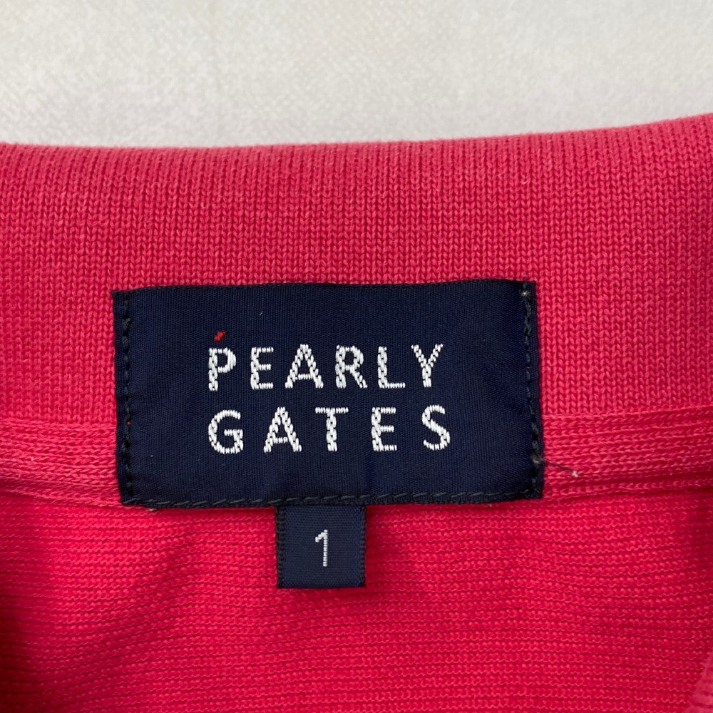 PEARLY GATES パーリーゲイツ 2022年モデル 半袖ポロシャツ ニコちゃん  ピンク系 1