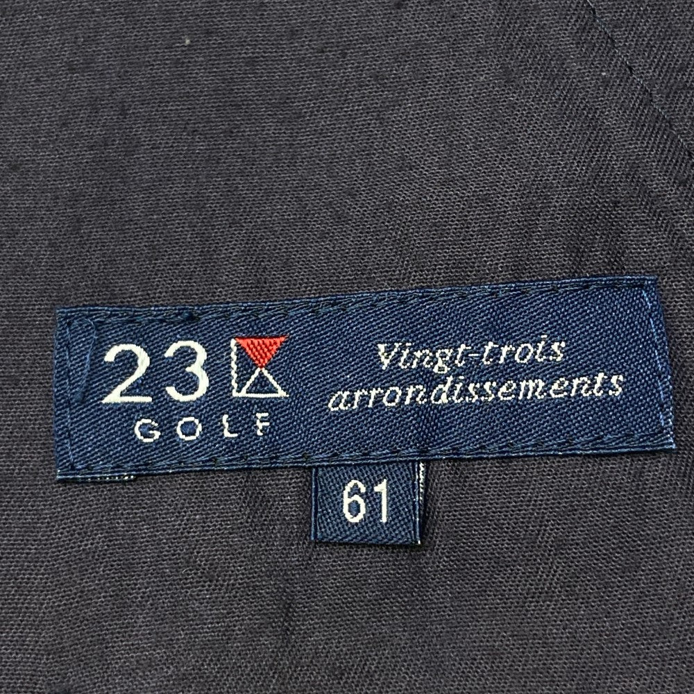 23区GOLF ニジュウサンクゴルフ  ストレッチパンツ ストライプ柄 ネイビー系 61