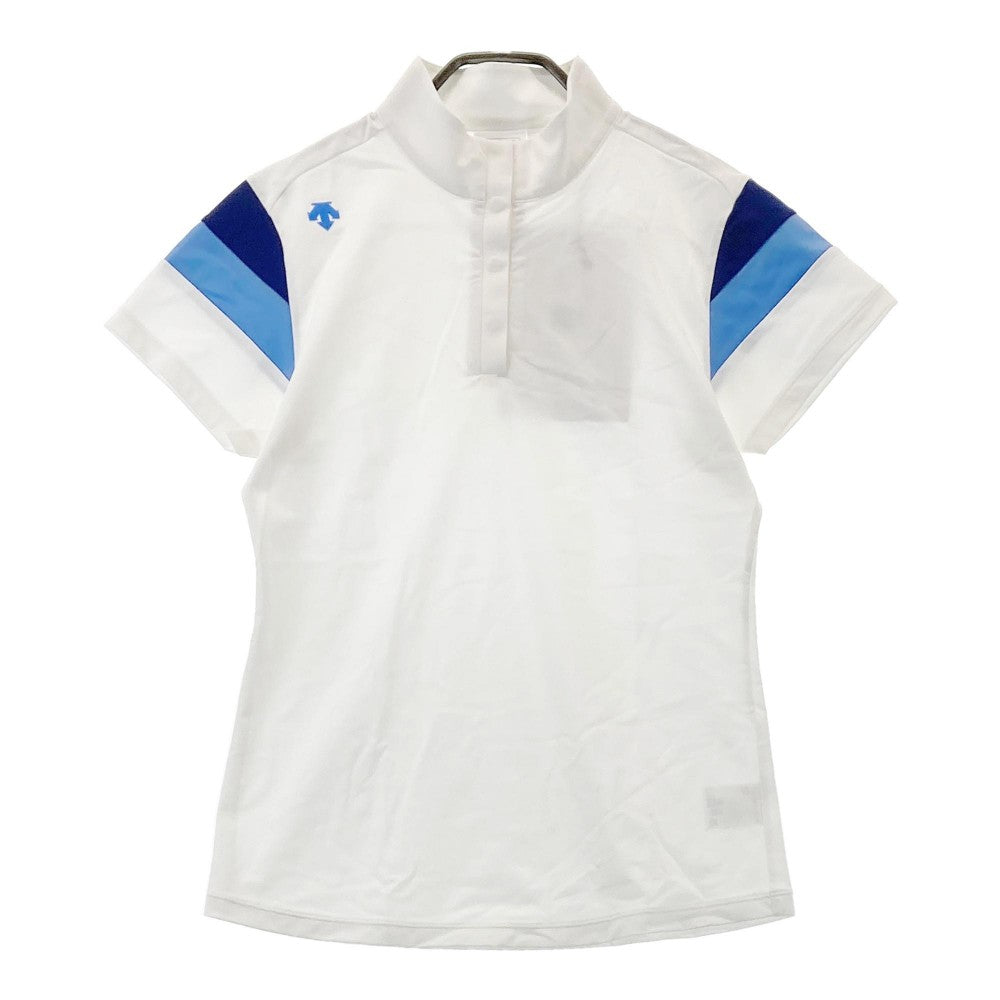 DESCENTE GOLF 데상트 골프  단추형 반팔 티셔츠  화이트 계열 L