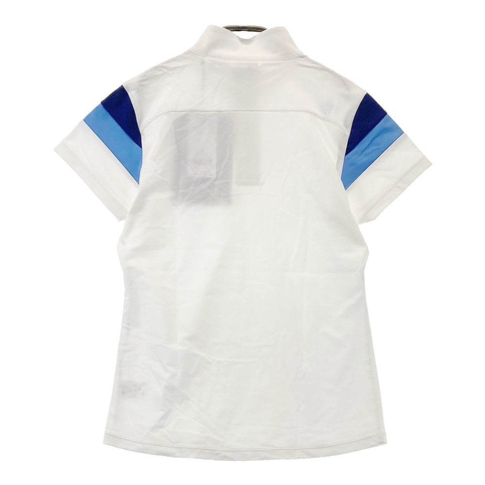 DESCENTE GOLF 데상트 골프  단추형 반팔 티셔츠  화이트 계열 L