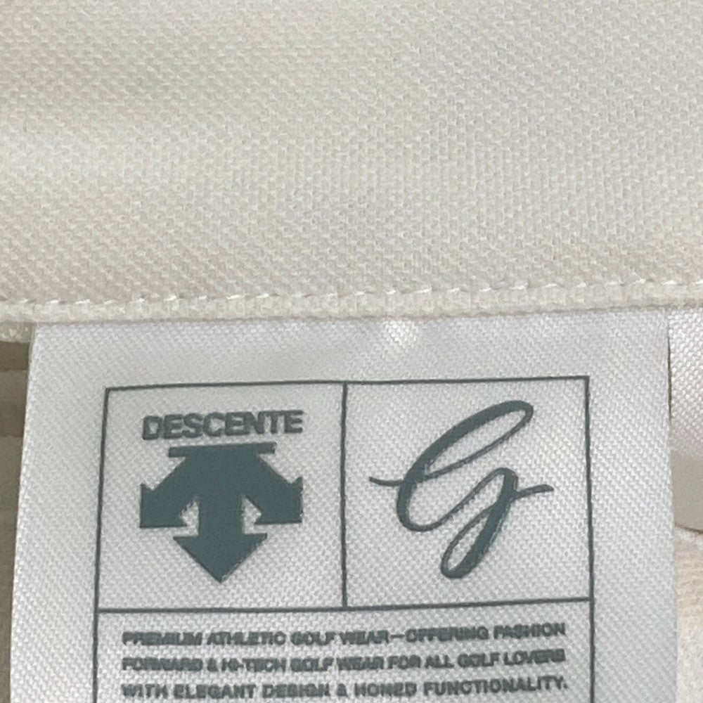 DESCENTE GOLF 데상트 골프  단추형 반팔 티셔츠  화이트 계열 L