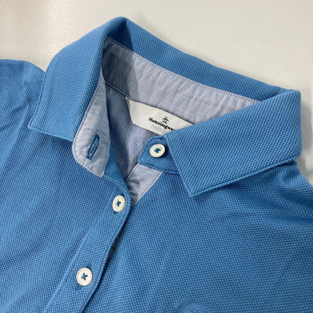 MUNSING WEAR マンシングウェア PRESTIGE SL1697 半袖ポロシャツ  ブルー系 M