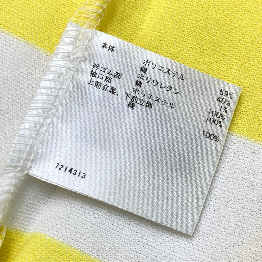 MUNSING WEAR マンシングウェア JWLJ101 長袖ポロシャツ ボーダー柄 イエロー系 M