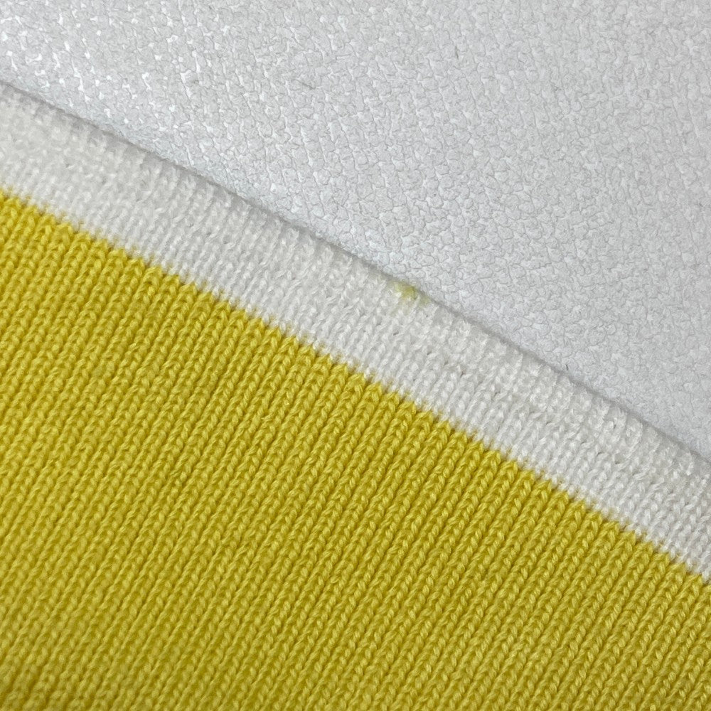 MUNSING WEAR マンシングウェア JWLJ101 長袖ポロシャツ ボーダー柄 イエロー系 M