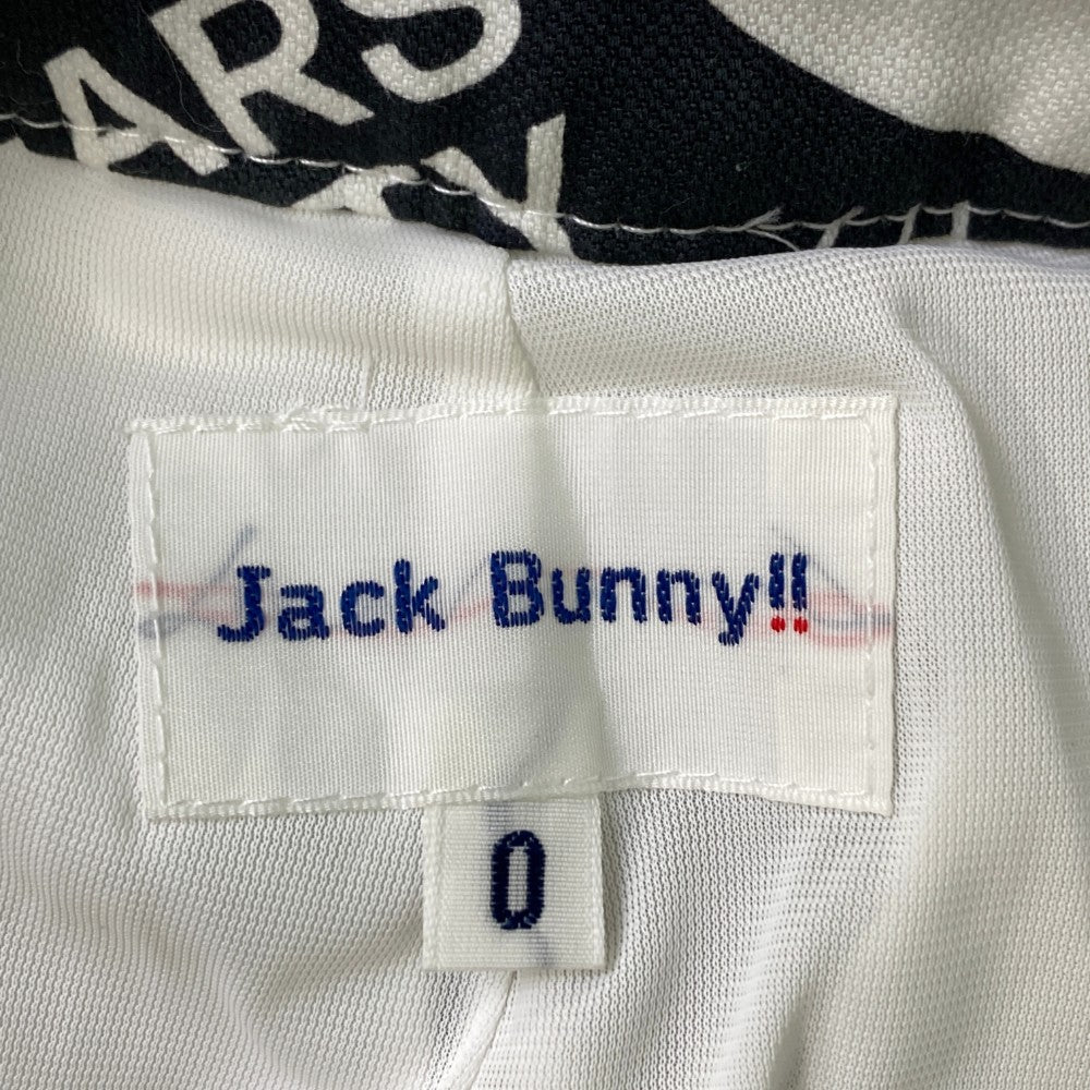 JACK BUNNY ジャックバニー 2023年モデル 10周年 インナー付 ストレッチスカート 総柄 ブラック系 0