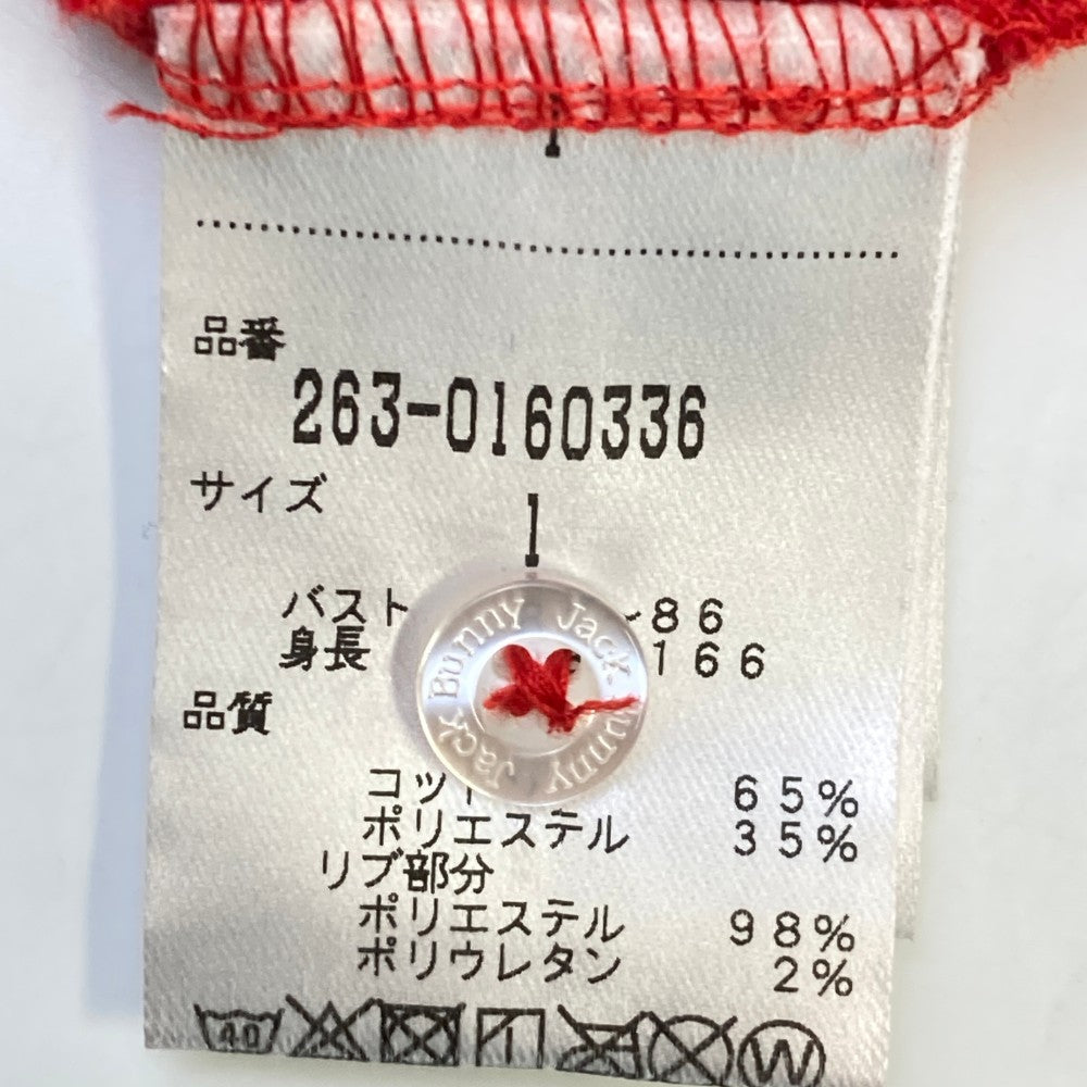 JACK BUNNY ジャックバニー  半袖ポロシャツ  レッド系 1