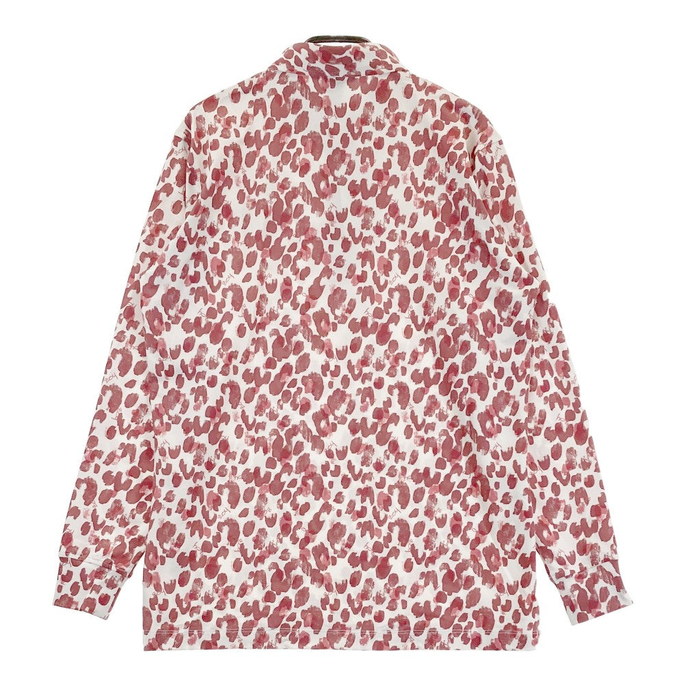 ZOY ゾーイ 71404021 長袖ポロシャツ 総柄 レッド系 1