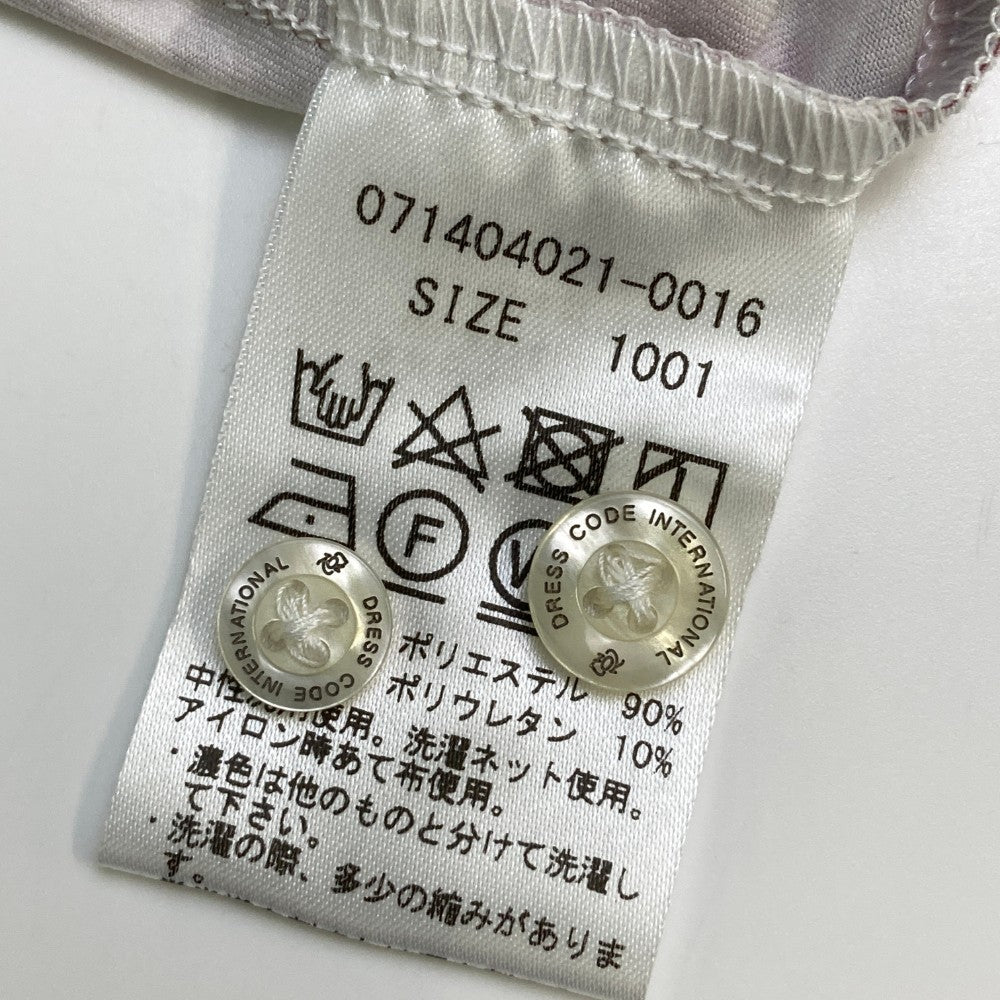 ZOY ゾーイ 71404021 長袖ポロシャツ 総柄 レッド系 1