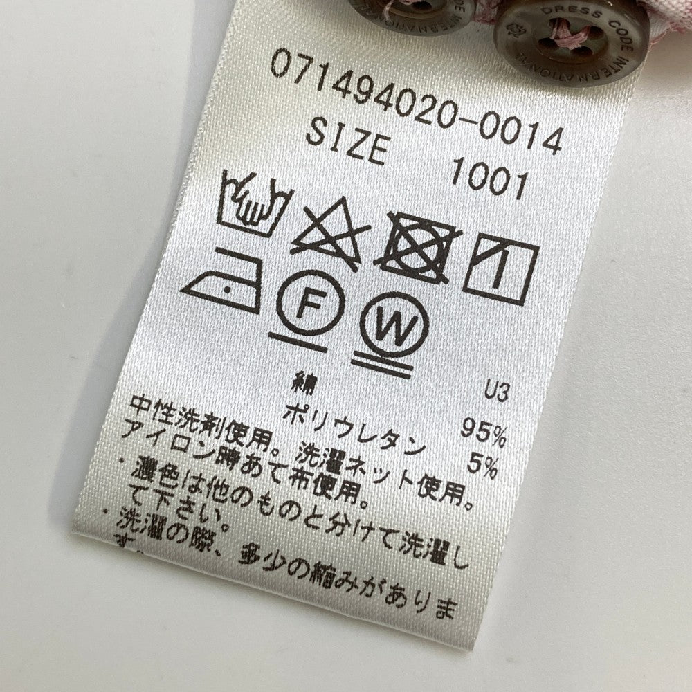ZOY ゾーイ 71494020 長袖ポロシャツ 総柄 ピンク系 1