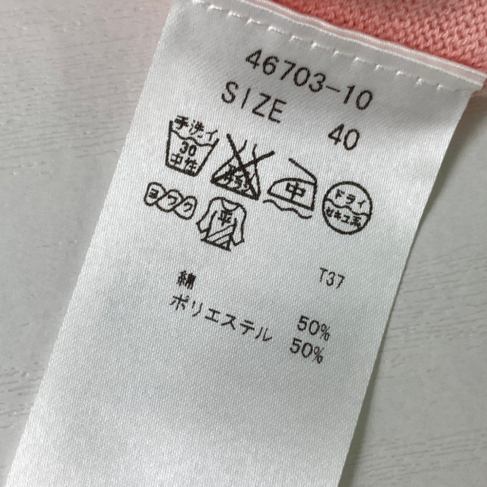ZOY ゾーイ 46703 ニットベスト  ピンク系 40