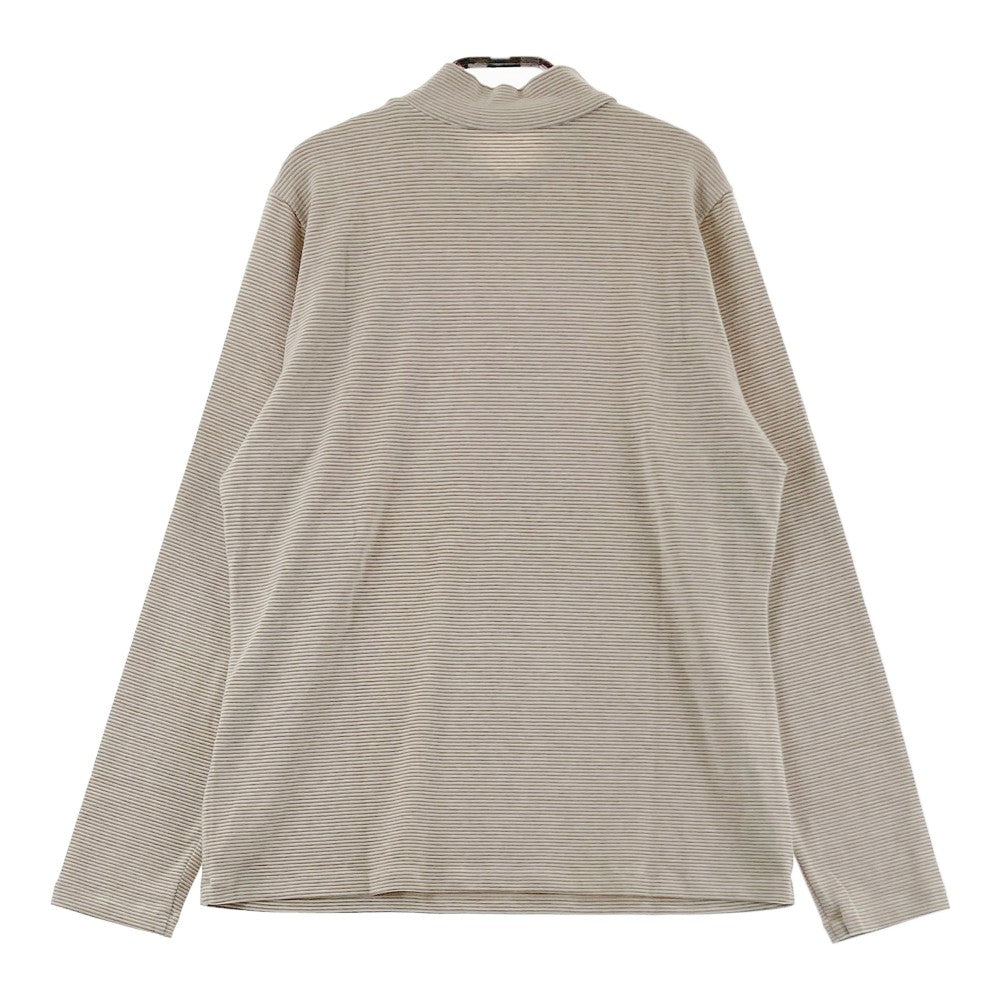 ZOY ゾーイ 071644025 2024年 長袖ハイネックTシャツ ボーダー ベージュ系 40