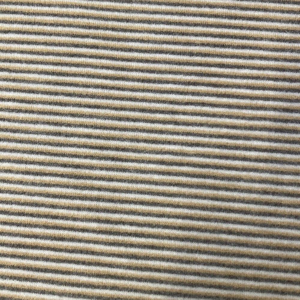 ZOY ゾーイ 071644025 2024年 長袖ハイネックTシャツ ボーダー ベージュ系 40