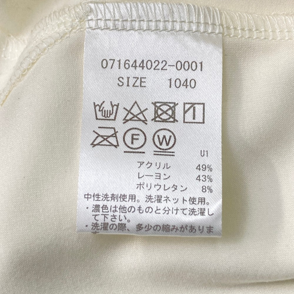 ZOY ゾーイ 071644022 2024年 長袖ポロシャツ  ホワイト系 40