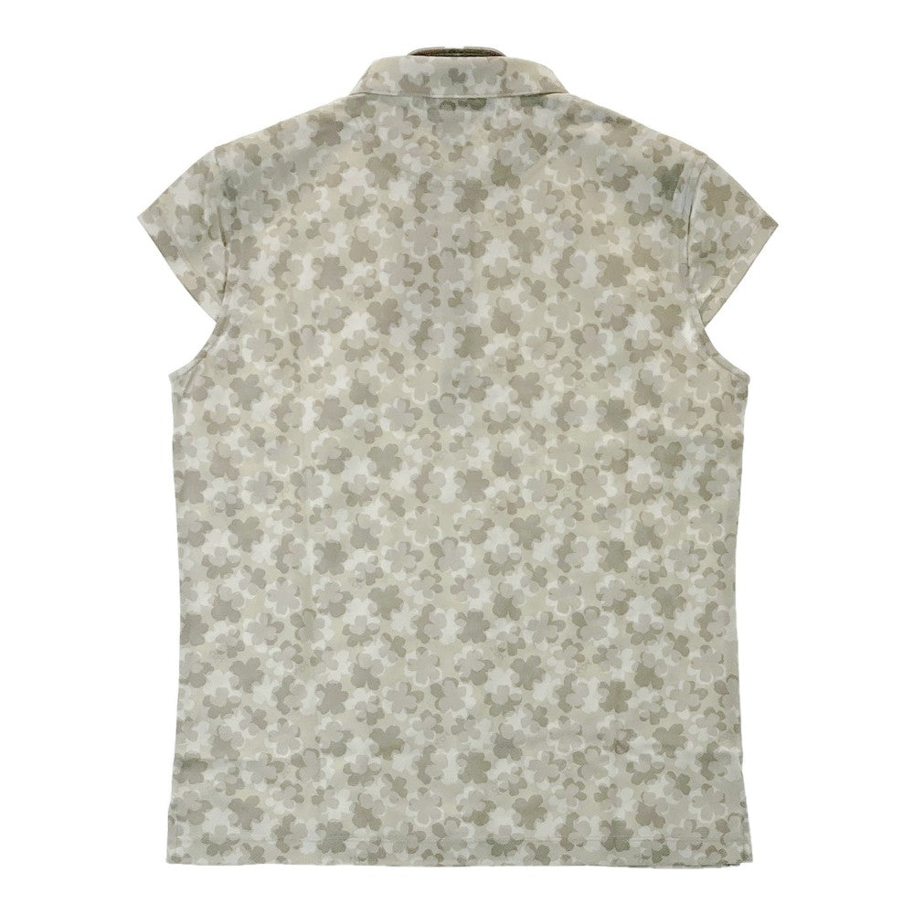 ZOY ゾーイ 71576015 半袖ポロシャツ 花柄 グレー系 40