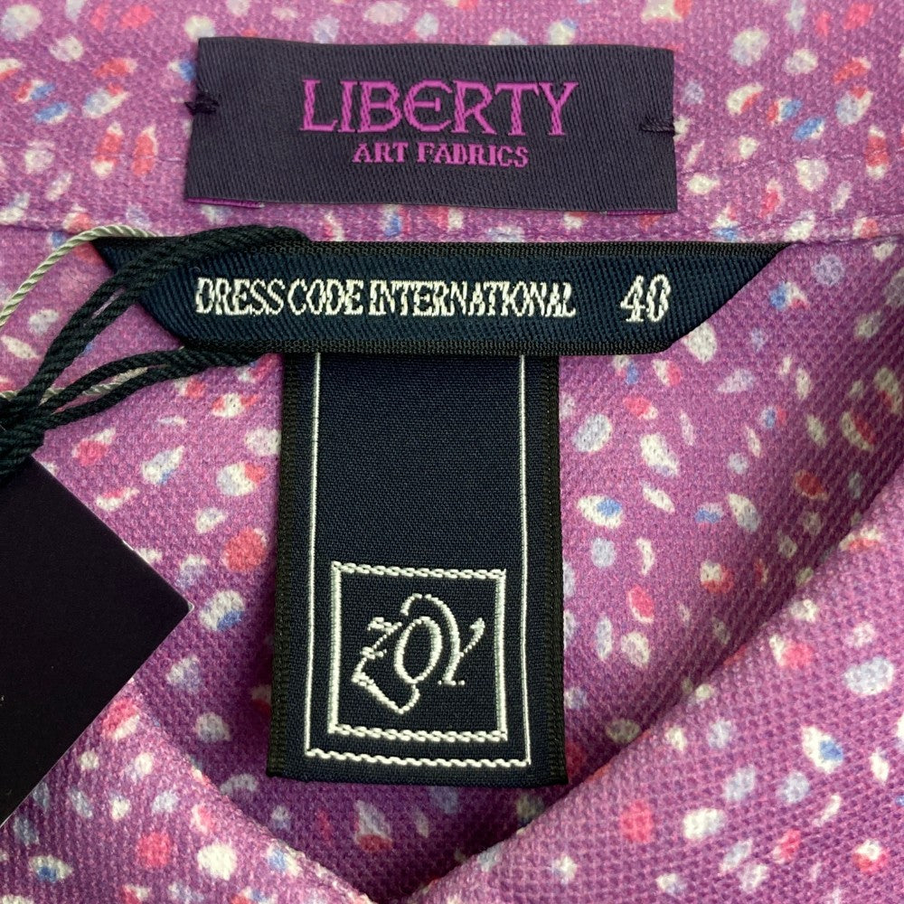 ZOY ゾーイ 71578053 半袖ポロシャツ 総柄 パープル系 40