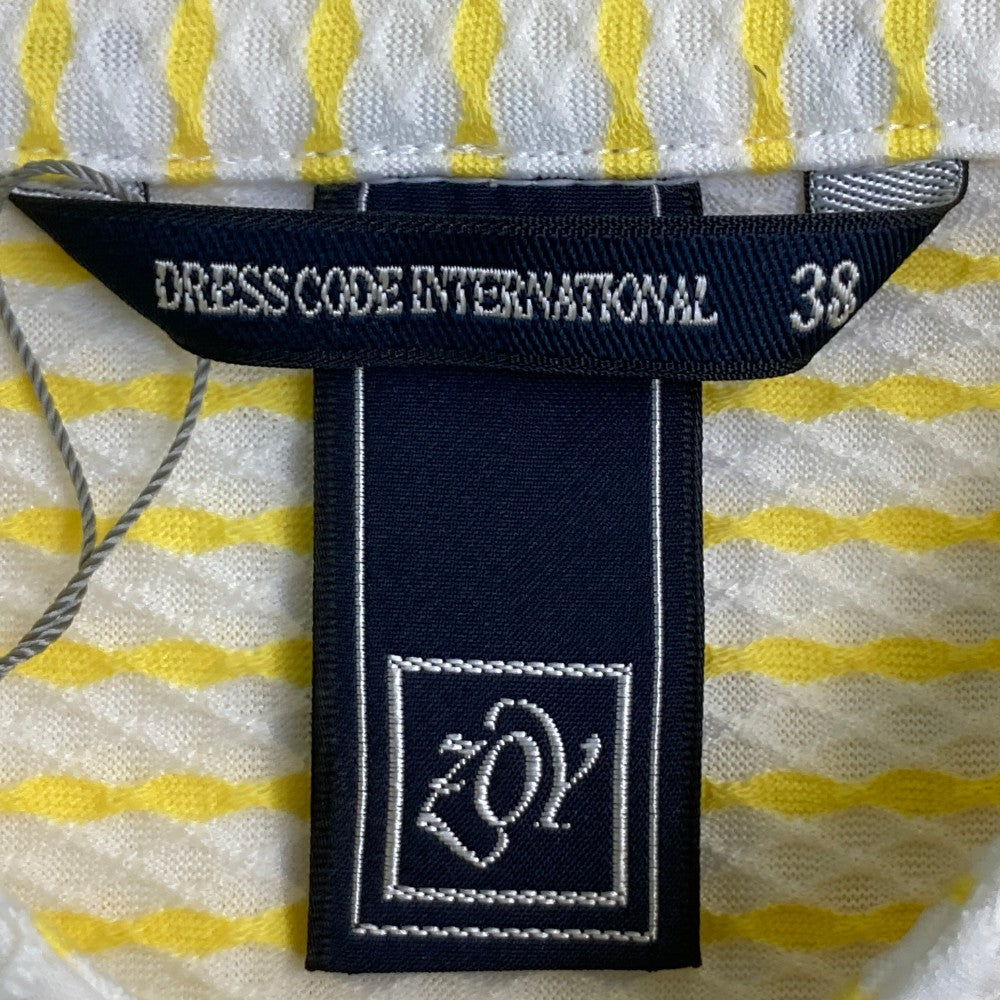 ZOY ゾーイ 71682024 半袖ポロシャツ ボーダー イエロー系 38