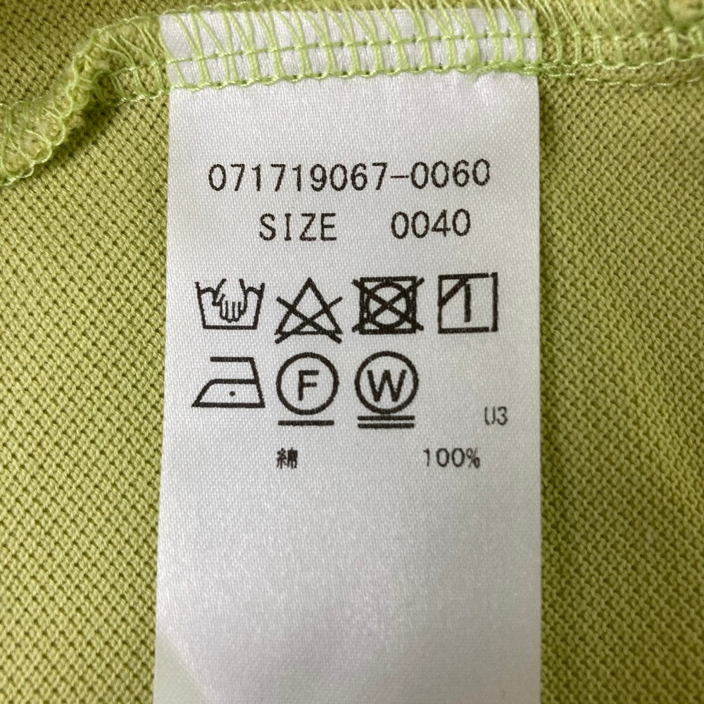 ZOY ゾーイ 71719067 半袖ポロシャツ  グリーン系 40
