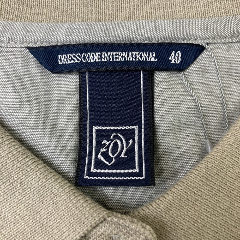 ZOY ゾーイ 71576030 半袖ポロシャツ  カーキ系 40