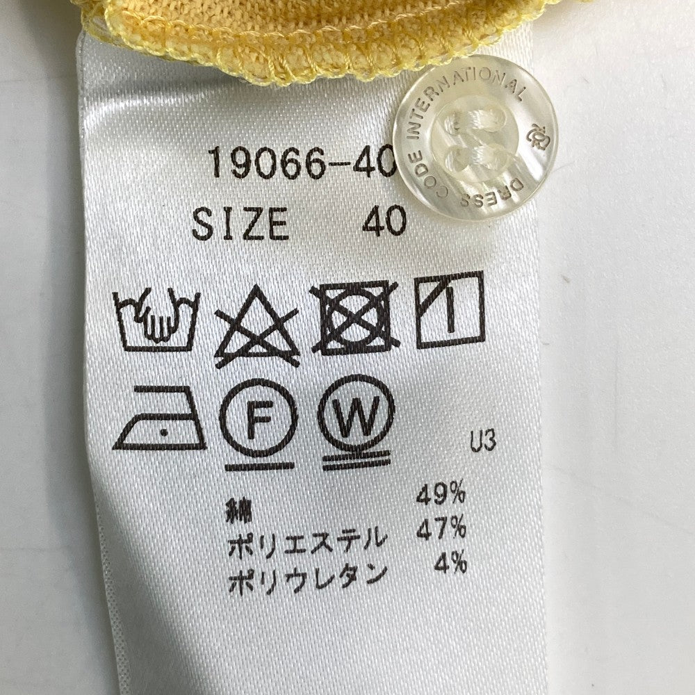 ZOY ゾーイ 19066 半袖ポロシャツ  イエロー系 40