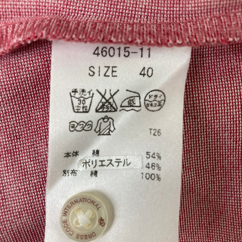 ZOY ゾーイ 46015 半袖ポロシャツ  レッド系 40
