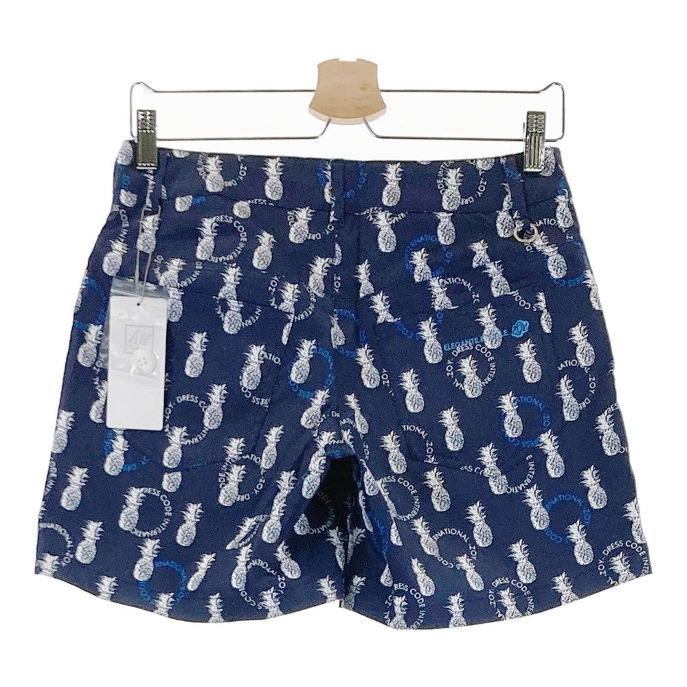 ZOY ゾーイ 71682401 ショートパンツ 総柄 ネイビー系 38