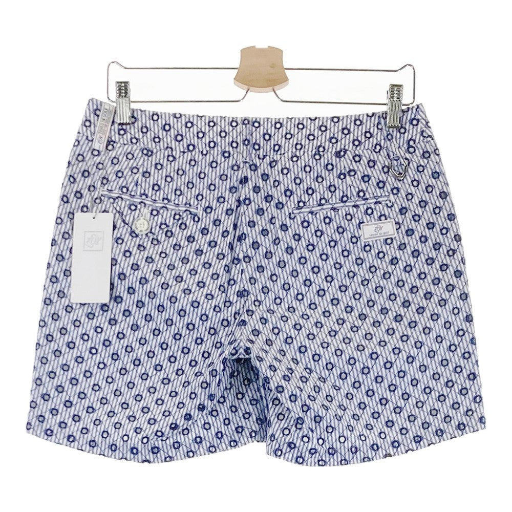 ZOY ゾーイ 46412 ショートパンツ ストライプ ネイビー系 40