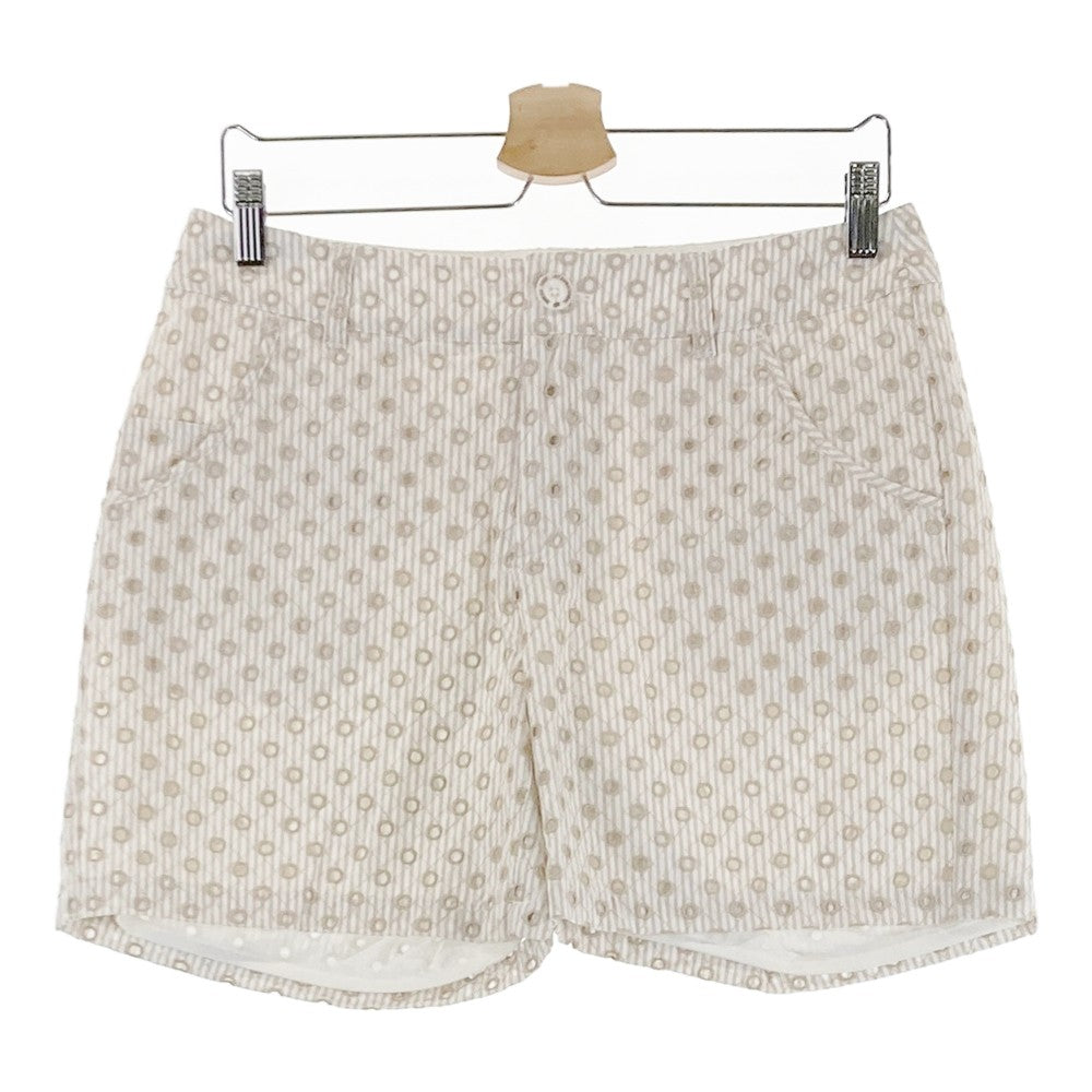 ZOY ゾーイ 46412 ショートパンツ ストライプ ベージュ系 40