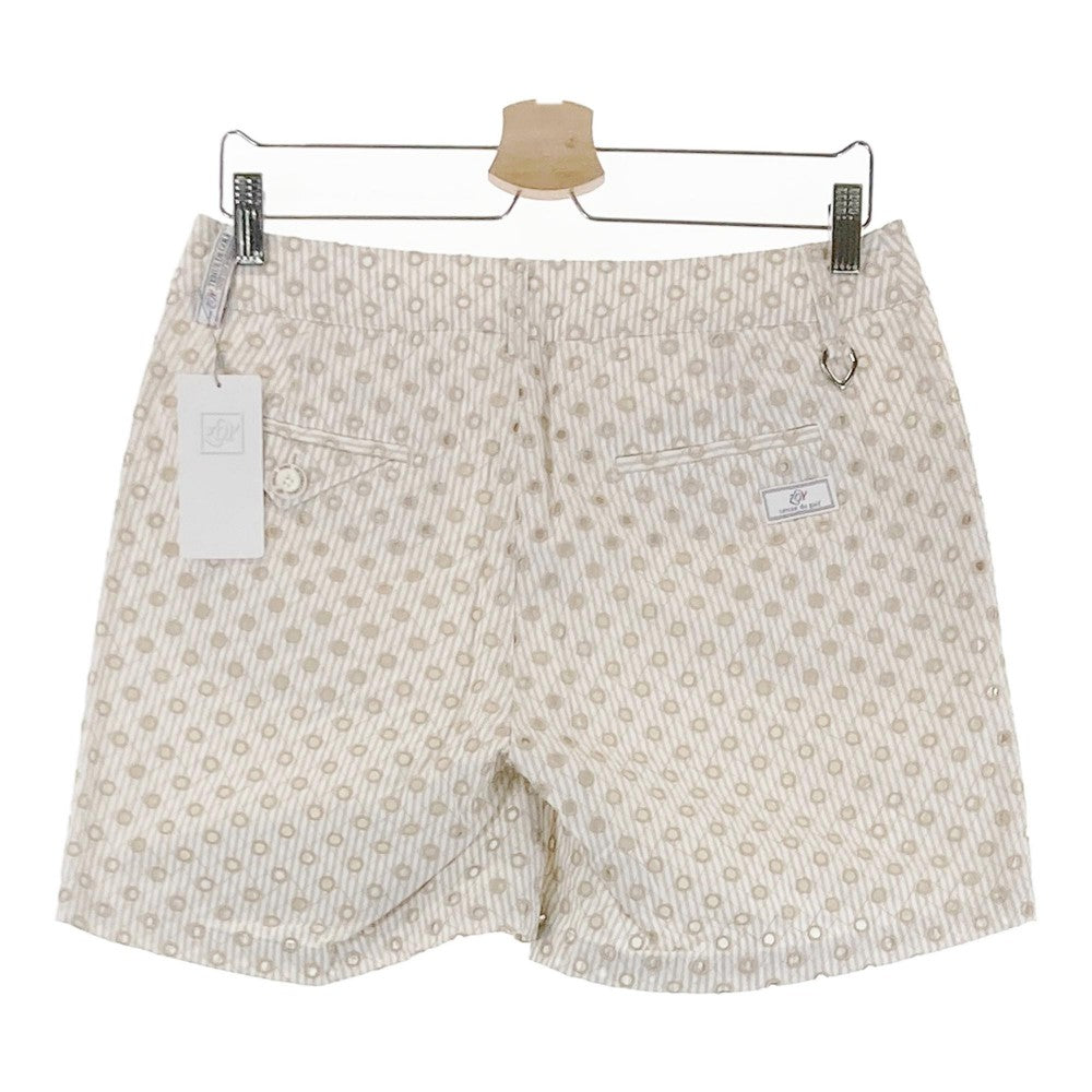 ZOY ゾーイ 46412 ショートパンツ ストライプ ベージュ系 40