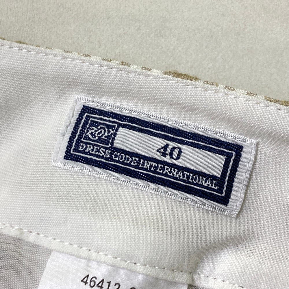 ZOY ゾーイ 46412 ショートパンツ ストライプ ベージュ系 40