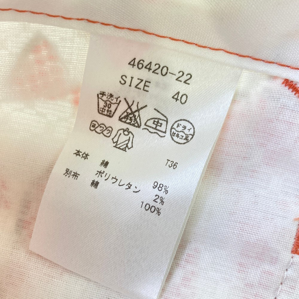 ZOY ゾーイ 46420 ショートパンツ 総柄 ピンク系 40