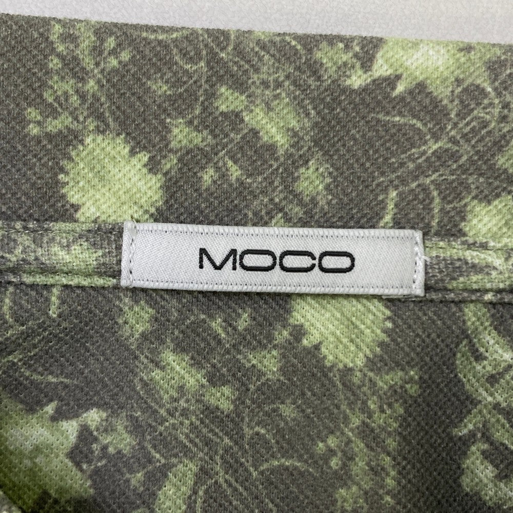 MOCO 모코 21-2181241 반소매 폴로 셔츠 전면 패턴 그레이 계열 50