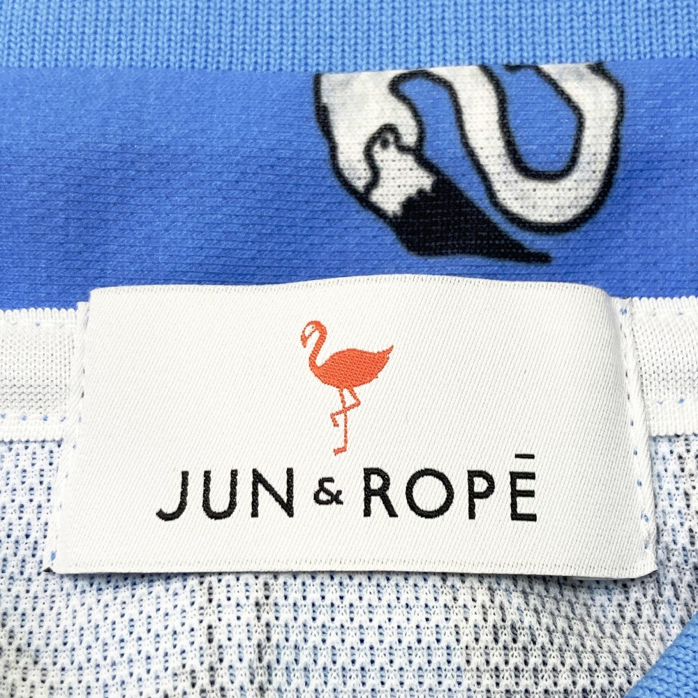 JUN&ROPE 준앤로페 ERM-2804 반팔 폴로셔츠 총무늬 블루계열 M