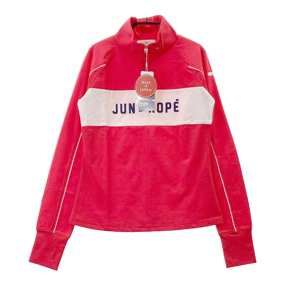 JUN&ROPE 준앤로프 ERM-5701 긴팔 하프집 T셔츠 레드 계열 M