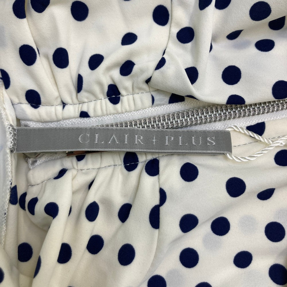 CLAIR PLUS 클레르 플러스 92-5181310 집업 재킷 도트 화이트 계열 38