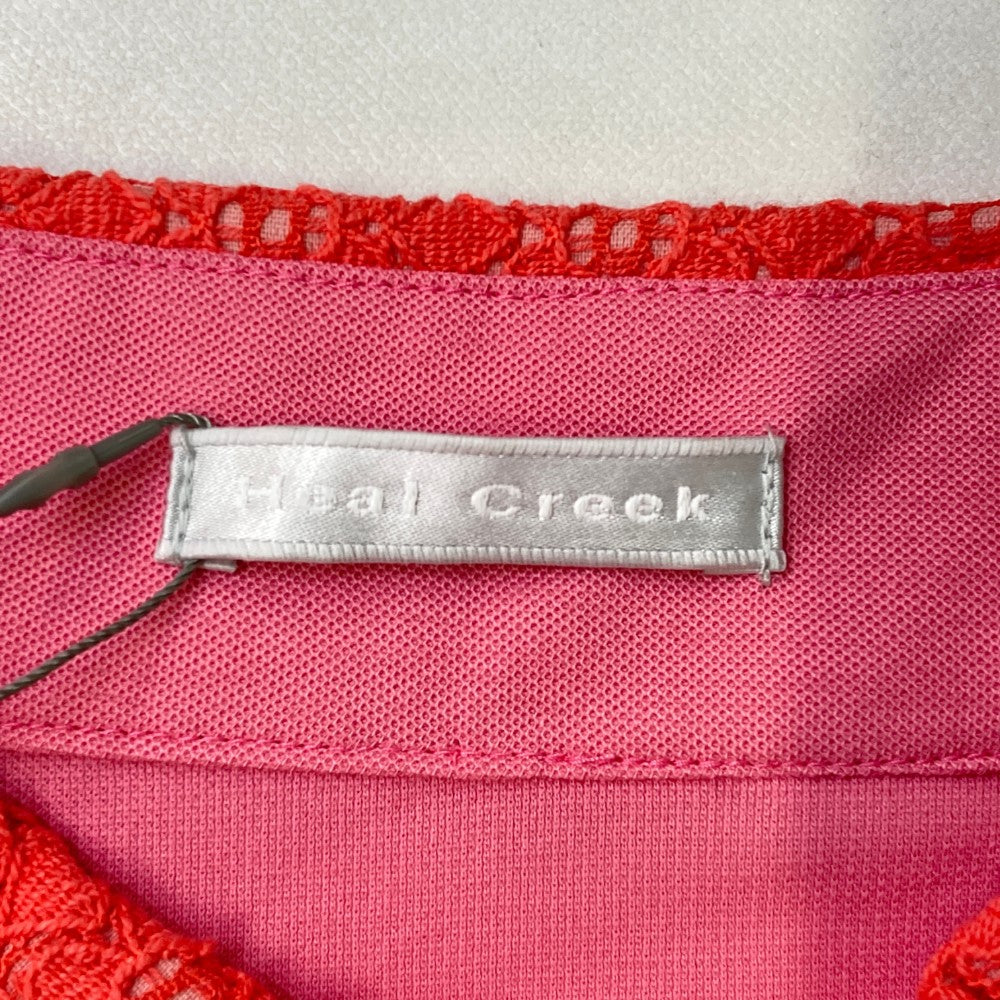 HEAL CREEK ヒールクリーク 002-23640 半袖ポロシャツ  ピンク系 42