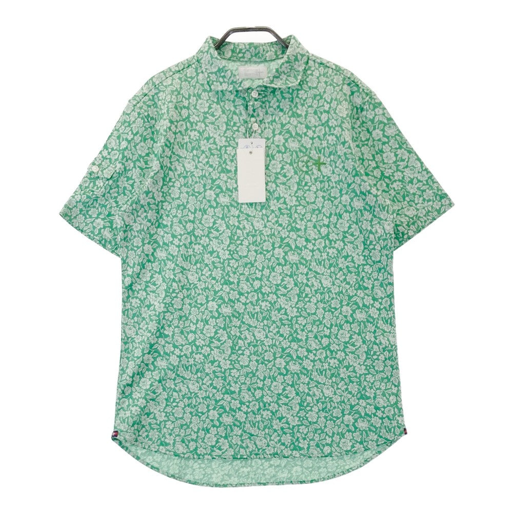 CAMICIA SPORTIVA 카미차 스포르티바 51-2181240 반팔 폴로 셔츠 전면 프린트 그린 계열 50