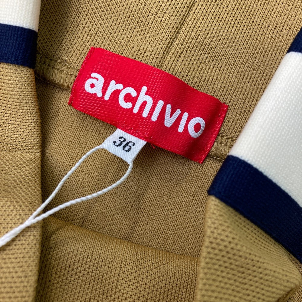 ARCHIVIO 아르치비오 A418820 2024년 긴팔 하이넥 티셔츠 베이지 계열 36