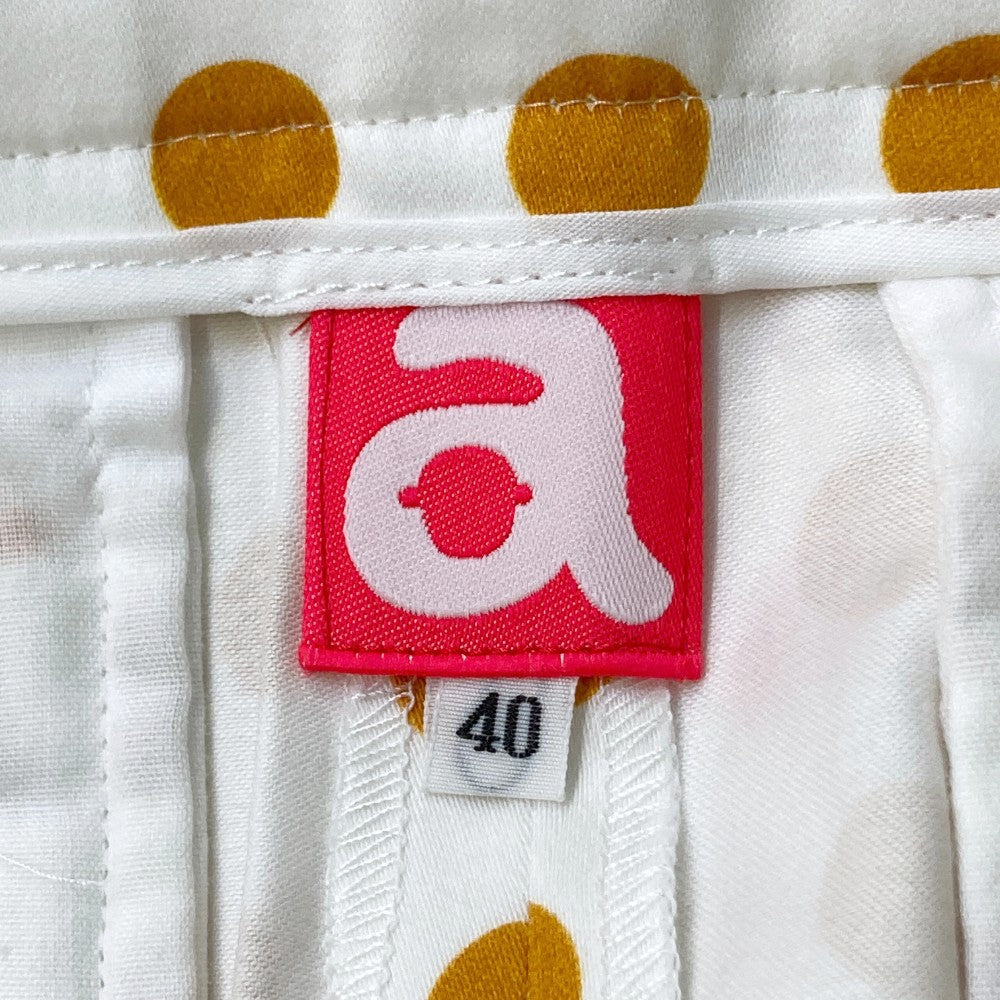 ARCHIVIO アルチビオ A557334 キュロットスカート ドット ベージュ系 40