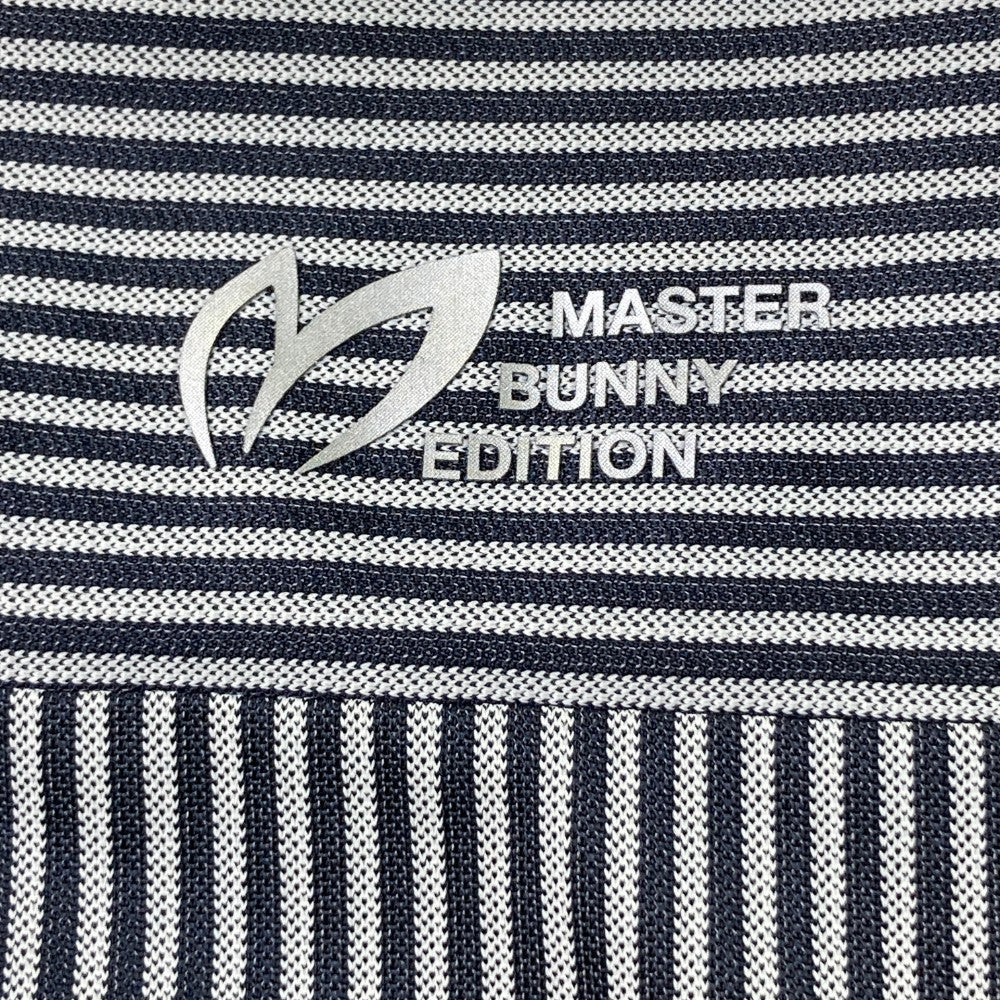 MASTER BUNNY EDITION マスターバニーエディション 2022年モデル 半袖ポロシャツ ストライプ柄 ネイビー系 1
