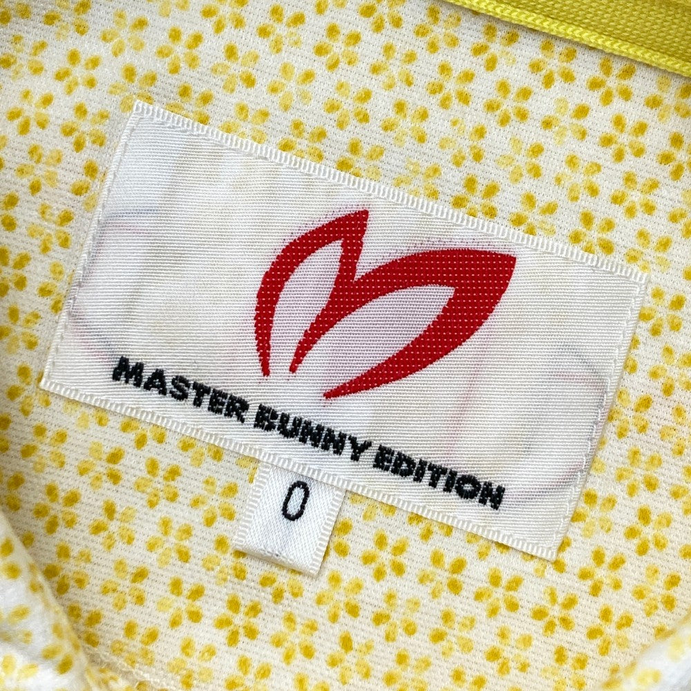 MASTER BUNNY EDITION マスターバニーエディション  半袖ポロシャツ 花 総柄 イエロー系 0