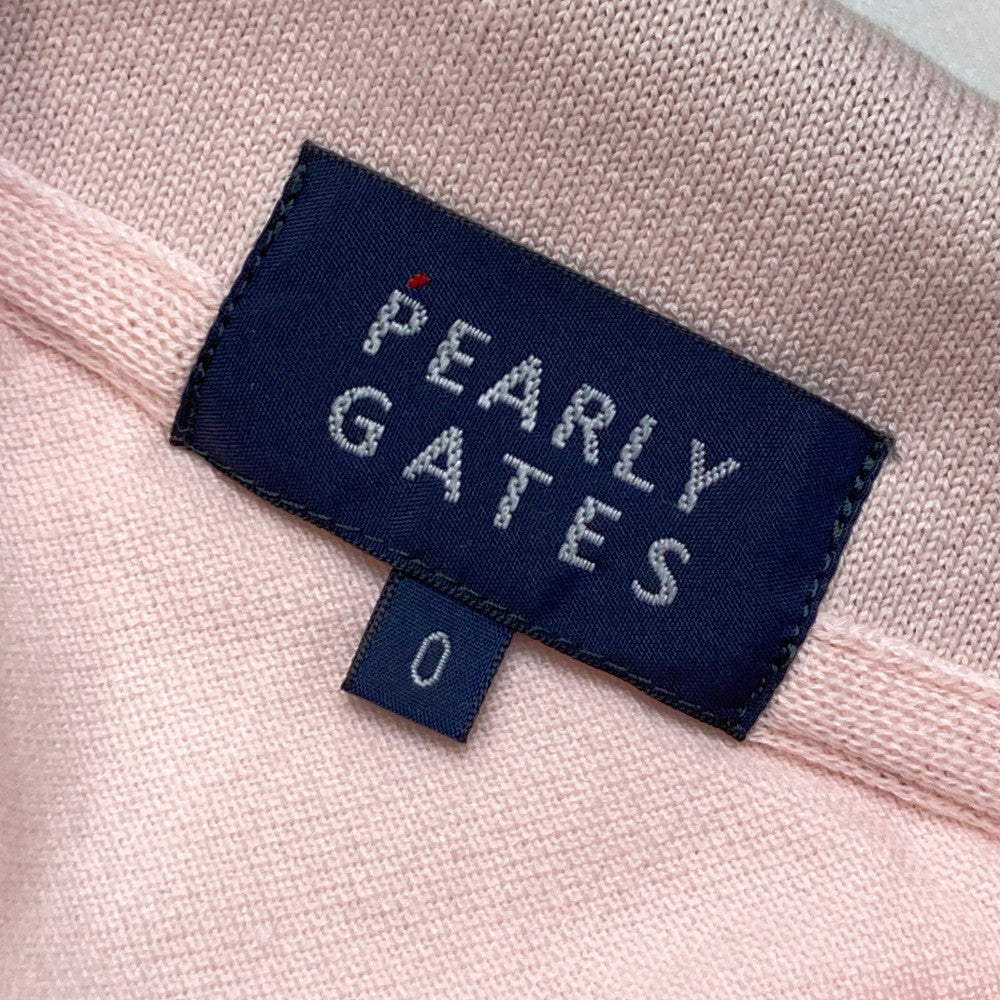 PEARLY GATES パーリーゲイツ  半袖ポロシャツ  ピンク系 0