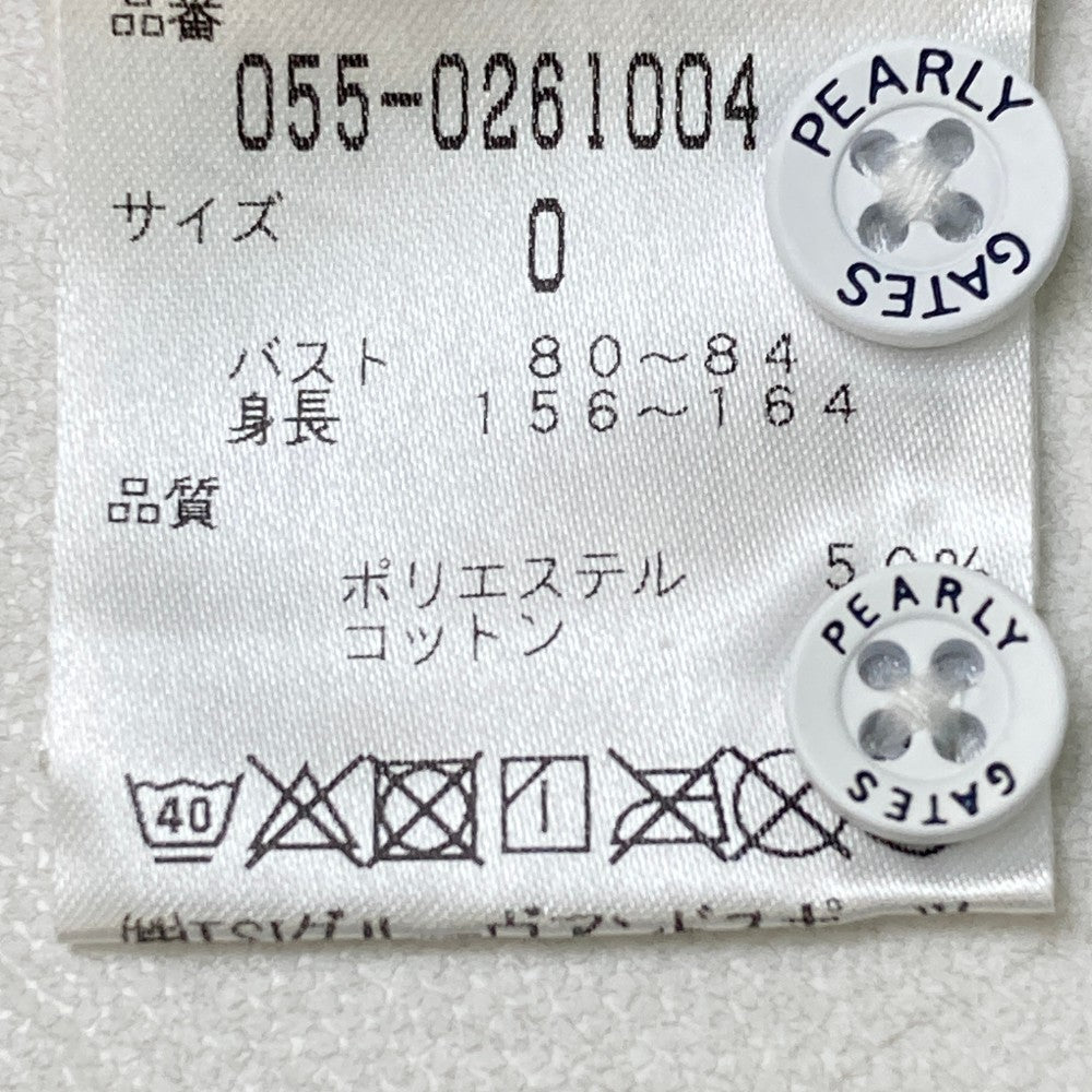 PEARLY GATES パーリーゲイツ  長袖ポロシャツ ボタンダウン 星条旗柄 レッド系 0